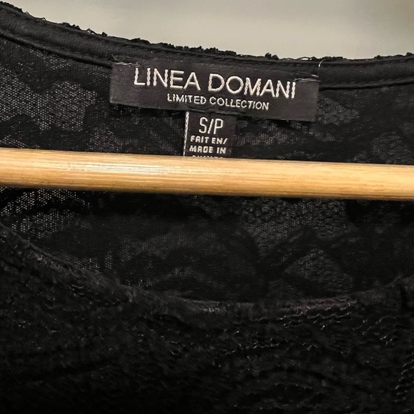 Long Sleeve Lace Peplum Top - Picture 3 of 3